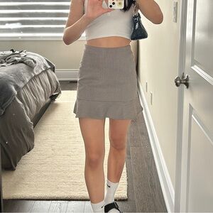 ARITZIA PLAID MINI SKIRT